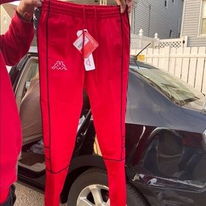 222BandaSlim Kappa Pants Kid UnisexSize10 RedBlack
